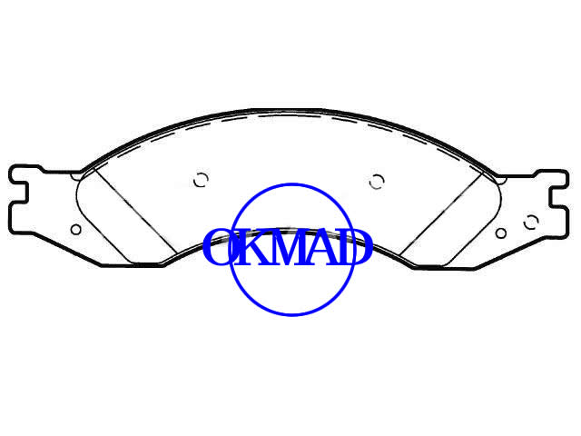 GMC C4500 C5500 C6500 C7500 C8500 TopKick brake pad  FMSI:D1064-7969 OEM:88982418,F1064